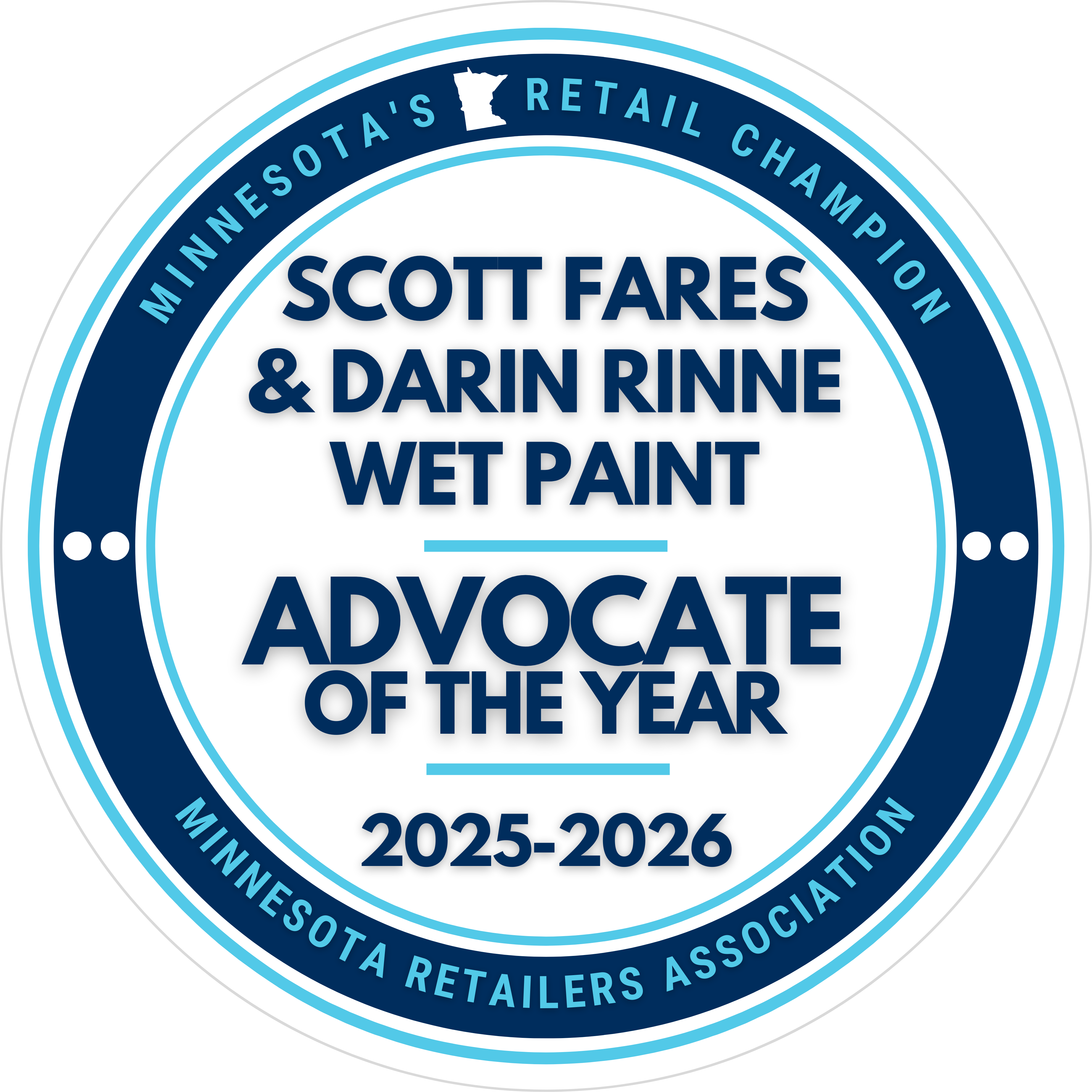 Wet Paint Co-Owners Scott Fares & Darin Rinne Named Advocate of the Year